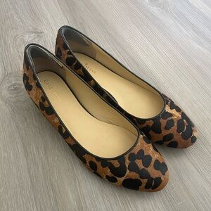 Cole Haan nike air flat hair  Leopard print shoes size 7.5B